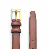 TAILLE Vintage Square Buckle Leather Belt 1”