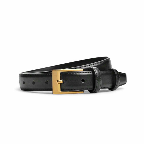 TAILLE Vintage Square Buckle Leather Belt 1”