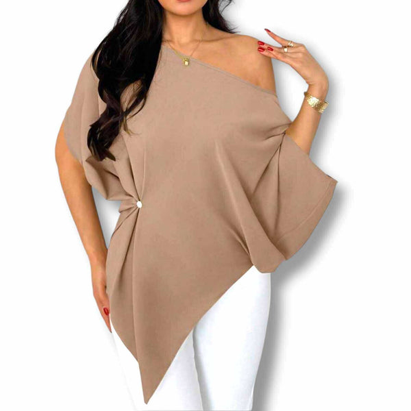BLUSA Asymmetrical Elegant Top