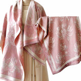 WRAP Warm Rectangular Shawl | Pink Edition