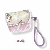 BOLSO Cotton Quilted Handmade Dainty Coin Purse with Sling