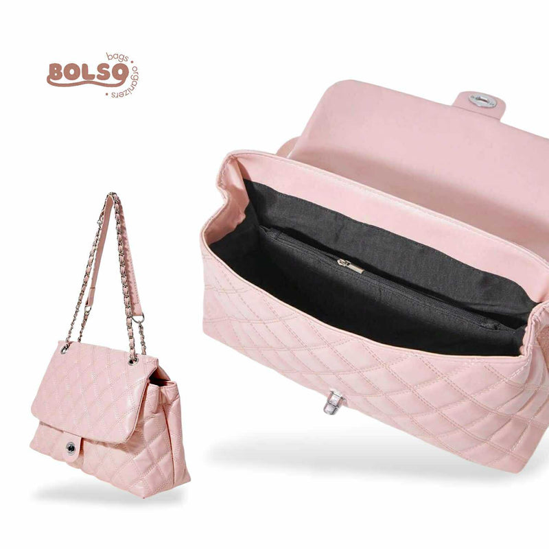 PREORDER BOLSO Diamond Quilted Leather Chain Multiway Classic Bag
