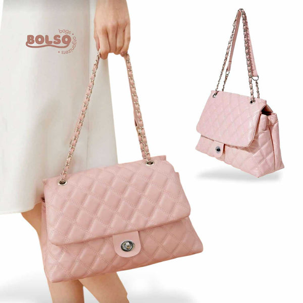PREORDER BOLSO Diamond Quilted Leather Chain Multiway Classic Bag