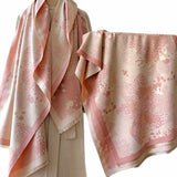 WRAP Warm Rectangular Shawl | Pink Edition