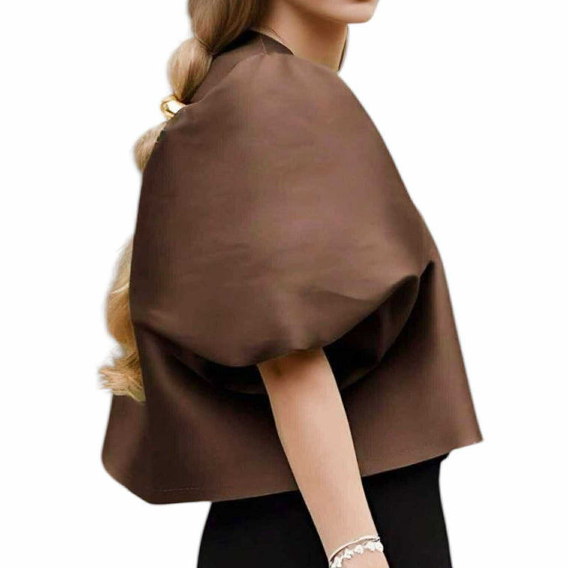 BLUSA Bubble Sleeves Classic Bolero Blouse Top