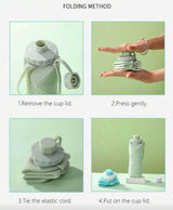 2SKN Compact Silicone Bottle for Travel, Emergency & On-the-Go Hydration 600ml
