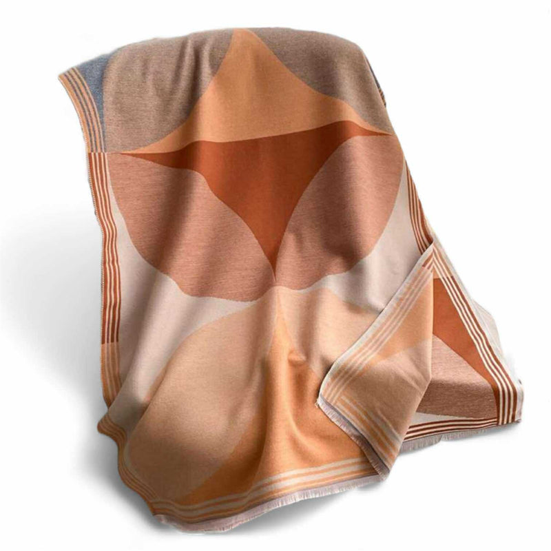 WRAP Warm Shawl Rectangular Multicolor