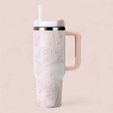 2SKN Insulated Tumbler Mug with Straw Hot Cold 40oz