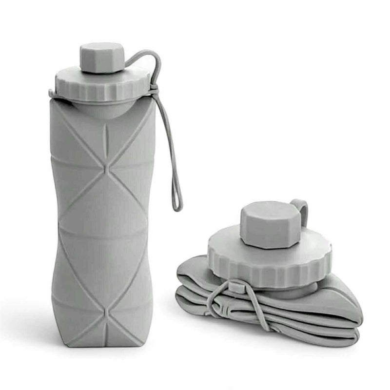 2SKN Compact Silicone Bottle for Travel, Emergency & On-the-Go Hydration 600ml