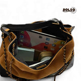 PREORDER Suede Diamond Stitch Pattern Chain Sling Tote Bag
