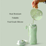 2SKN Compact Silicone Bottle for Travel, Emergency & On-the-Go Hydration 600ml