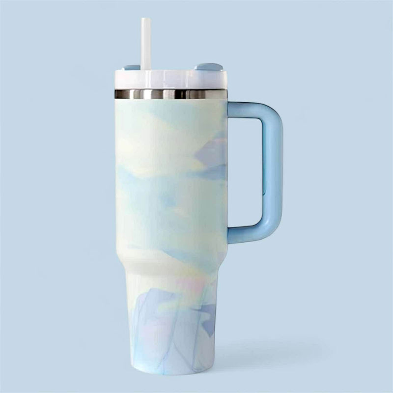 2SKN Insulated Tumbler Mug with Straw Hot Cold 40oz