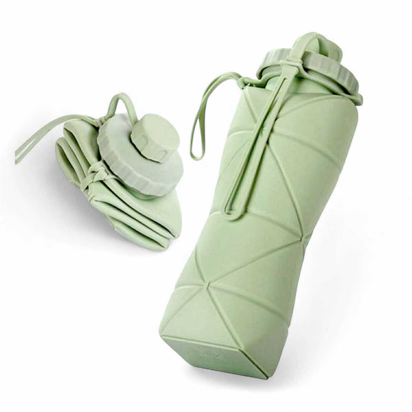 2SKN Compact Silicone Bottle for Travel, Emergency & On-the-Go Hydration 600ml