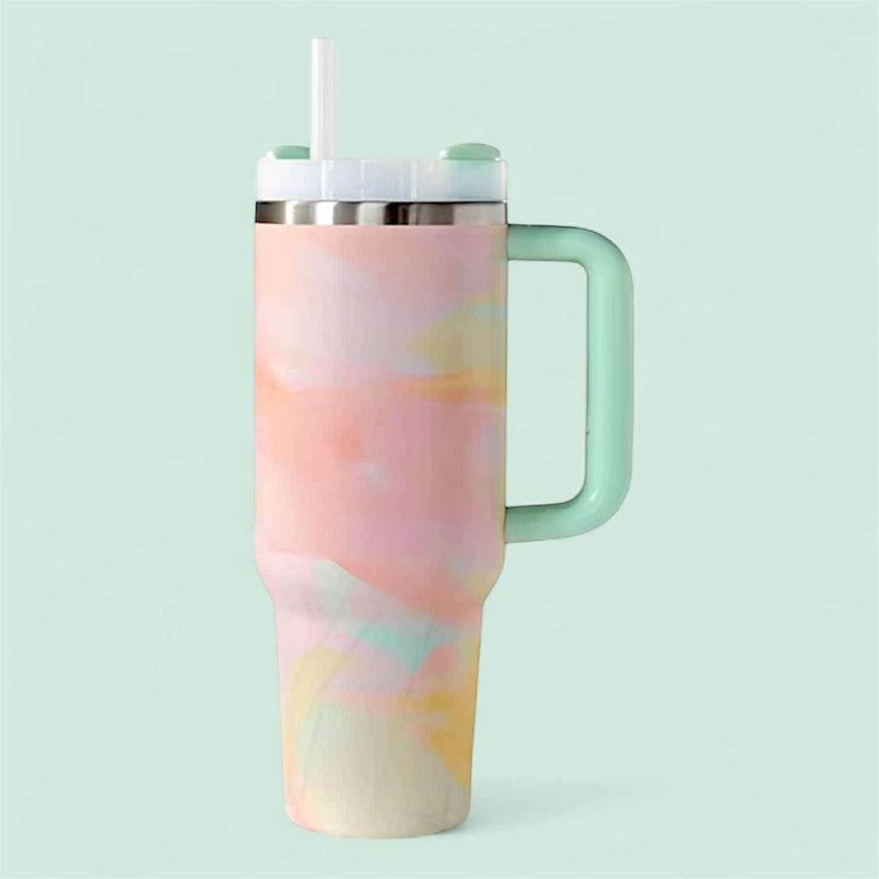 2SKN Insulated Tumbler Mug with Straw Hot Cold 40oz