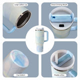 2SKN Insulated Tumbler Mug with Straw Hot Cold 40oz