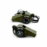 2SKN Outdoor Safety Whistle – Compass + Thermometer for Emergency Use