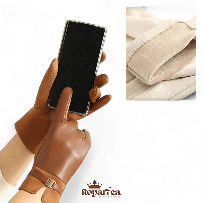 ROYALTEA Warm Winter Elegant Gloves