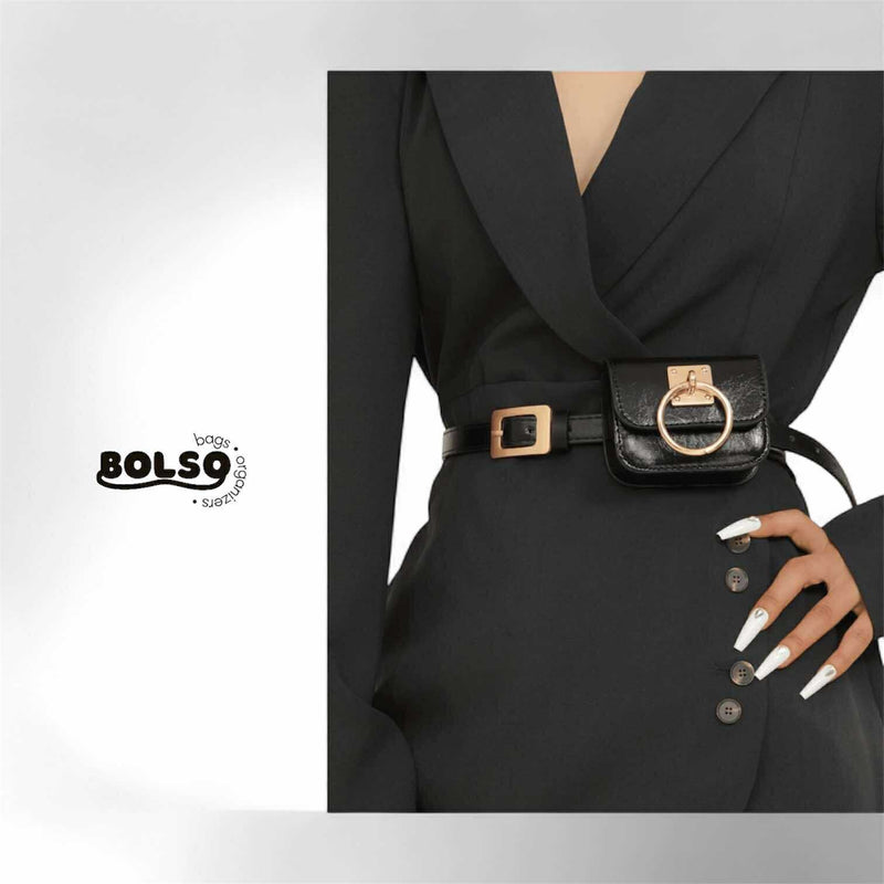 BOLSO Ring Mini Belt Bag Hands Free Carry - 112cm