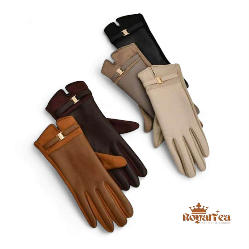 ROYALTEA Warm Winter Elegant Gloves