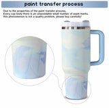 2SKN Insulated Tumbler Mug with Straw Hot Cold 40oz