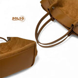PREORDER Suede Two Tone Tote Bag