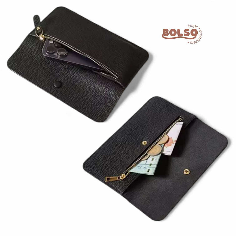 BOLSO Minimalist Thin Long Wallet