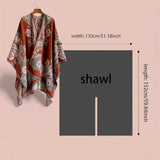 WRAP Plaid Cloak Shawl Scarf WRMW081