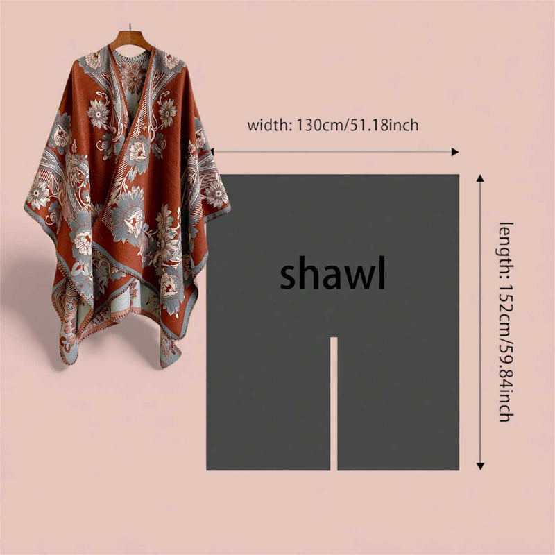 WRAP Plaid Cloak Shawl Scarf WRMW081