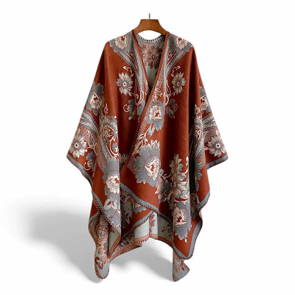 WRAP Plaid Cloak Shawl Scarf WRMW081