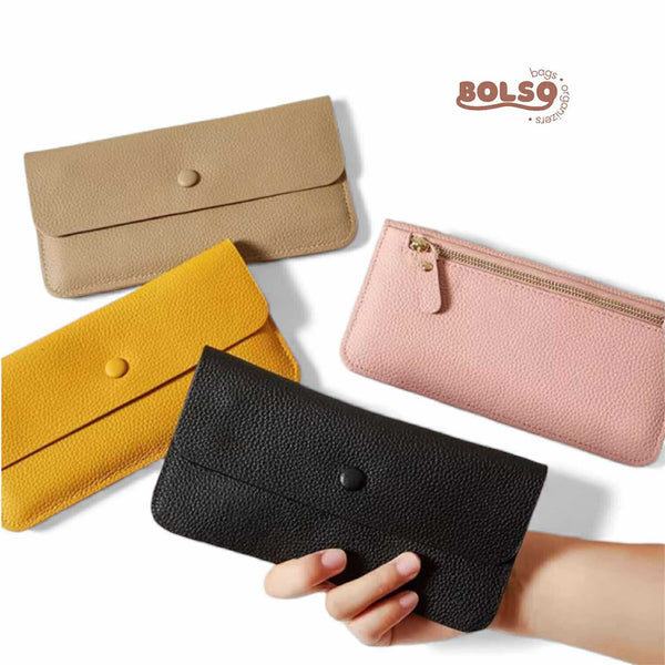 BOLSO Minimalist Thin Long Wallet