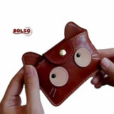 BOLSO Vintage Cat Compact Card Holder