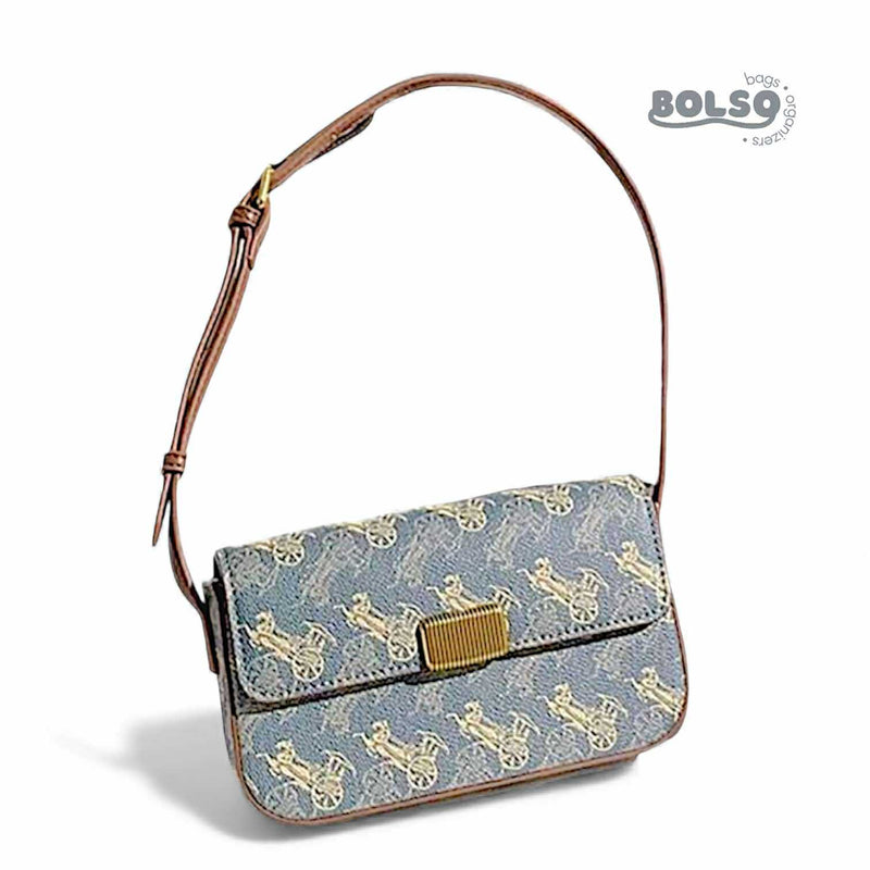 BOLSO Vintage Baguette Shoulder Bag
