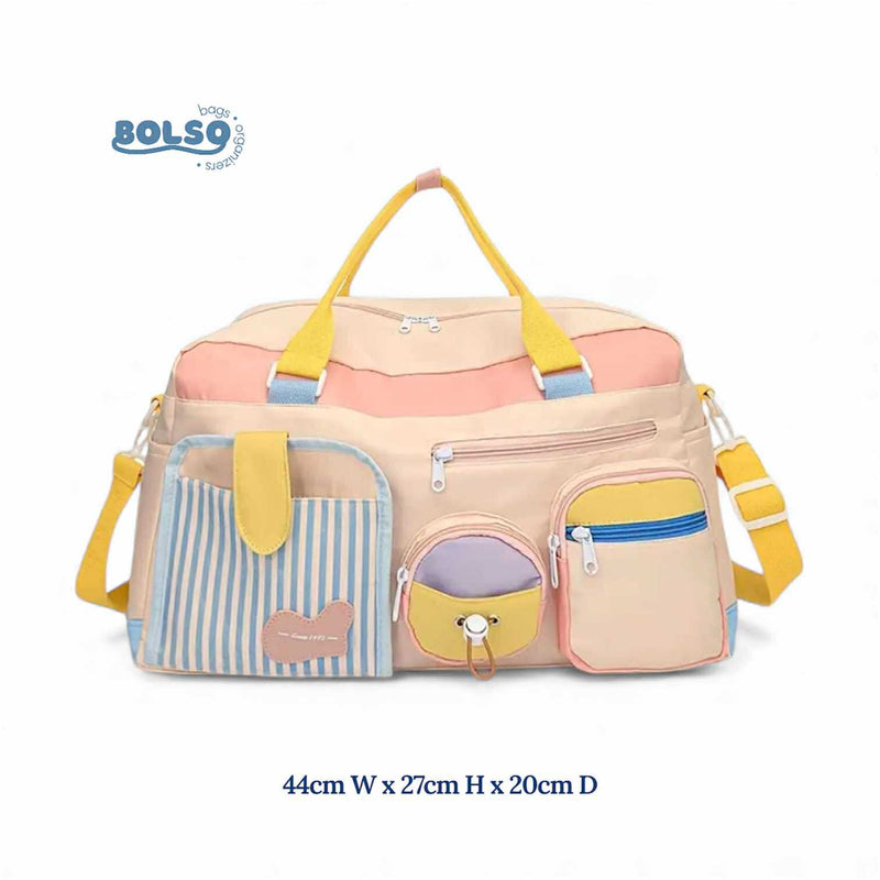 BOLSO Fun Large Caddy Travel Duffle Bag w Sling