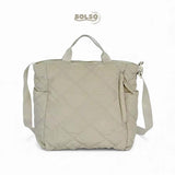 BOLSO Quilted Nylon Commuters Tote Bag