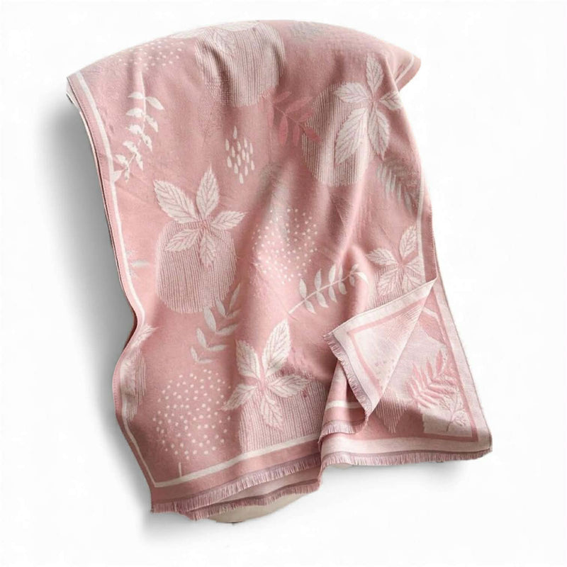 WRAP Warm Rectangular Shawl | Pink Edition