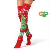 FOOTSIES Christmas Over-the-Knee Long Socks Pair