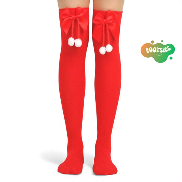FOOTSIES Christmas Over-the-Knee Long Socks Pair