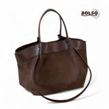 PREORDER Suede Two Tone Tote Bag