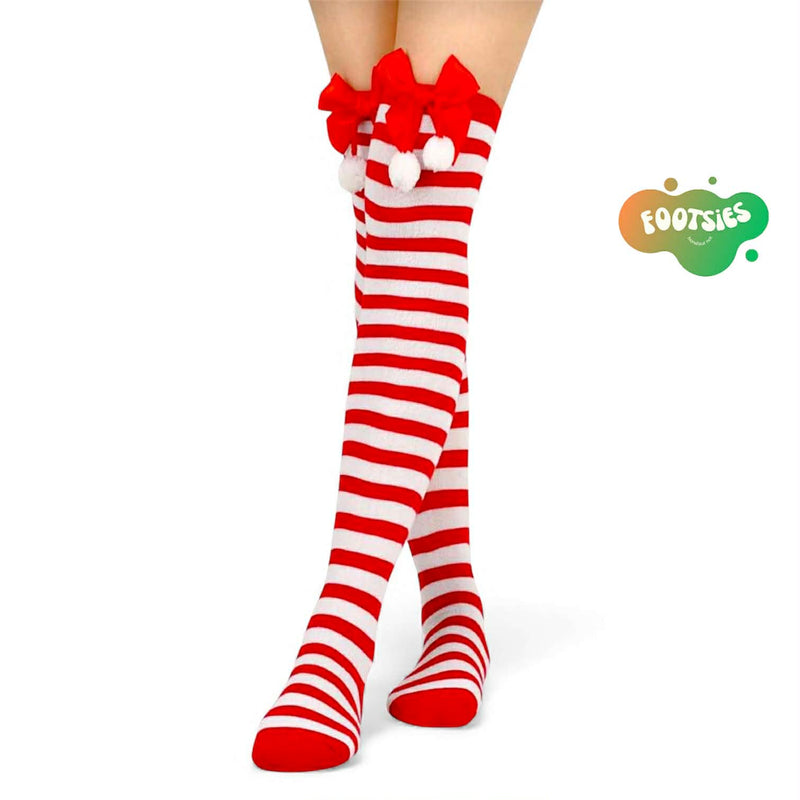 FOOTSIES Christmas Over-the-Knee Long Socks Pair