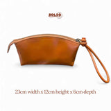 BOLSO Leather Vanity Wristlet Bag