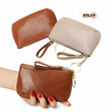 BOLSO Soft Leather Zipper Coin Purse (Gift for Her)
