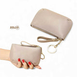 BOLSO Soft Leather Zipper Coin Purse (Gift for Her)