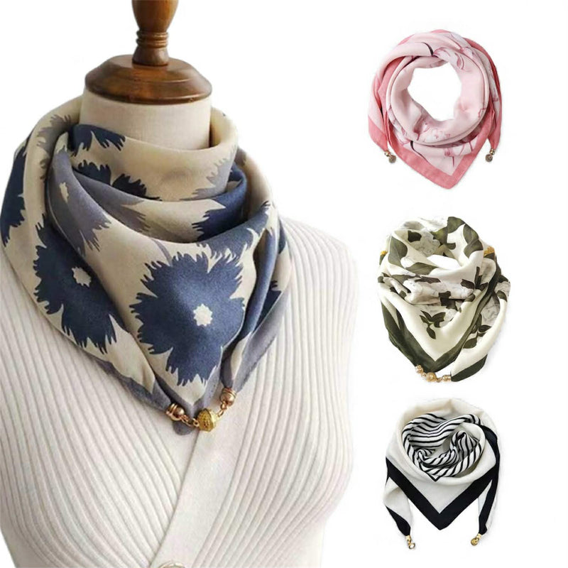 WRAP Elegant Neck Cover Warmer Scarf w Magnetic Closure