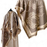 WRAP Warm Rectangular Shawl | Taupe Edition