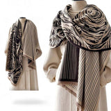 WRAP Warm Rectangular Shawl | Black Edition