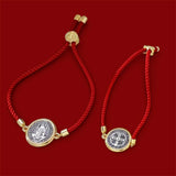 ANCHOR St. Benedict Medal Braided Cord Faith Bracelet