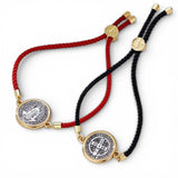 ANCHOR St. Benedict Medal Braided Cord Faith Bracelet