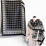 WRAP Warm Rectangular Shawl | Black Edition