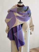 PREORDER WRAP Warm Jacquard Shawl Scarf