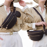 BOLSO Everyday Soft Leather Fanny Pack with Coin Purse